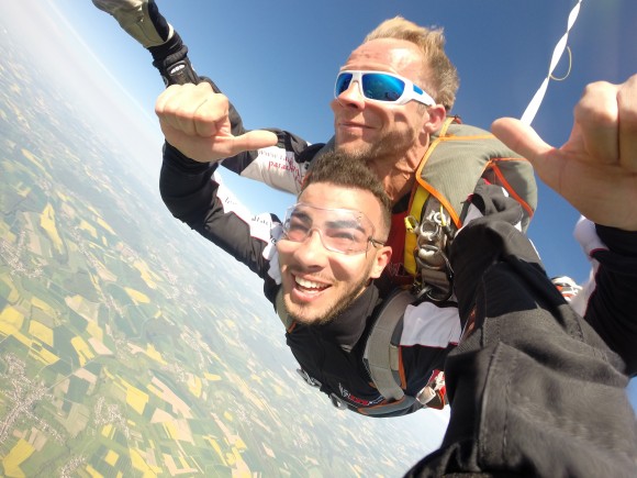 Baptême de saut en parachute en Lorraine