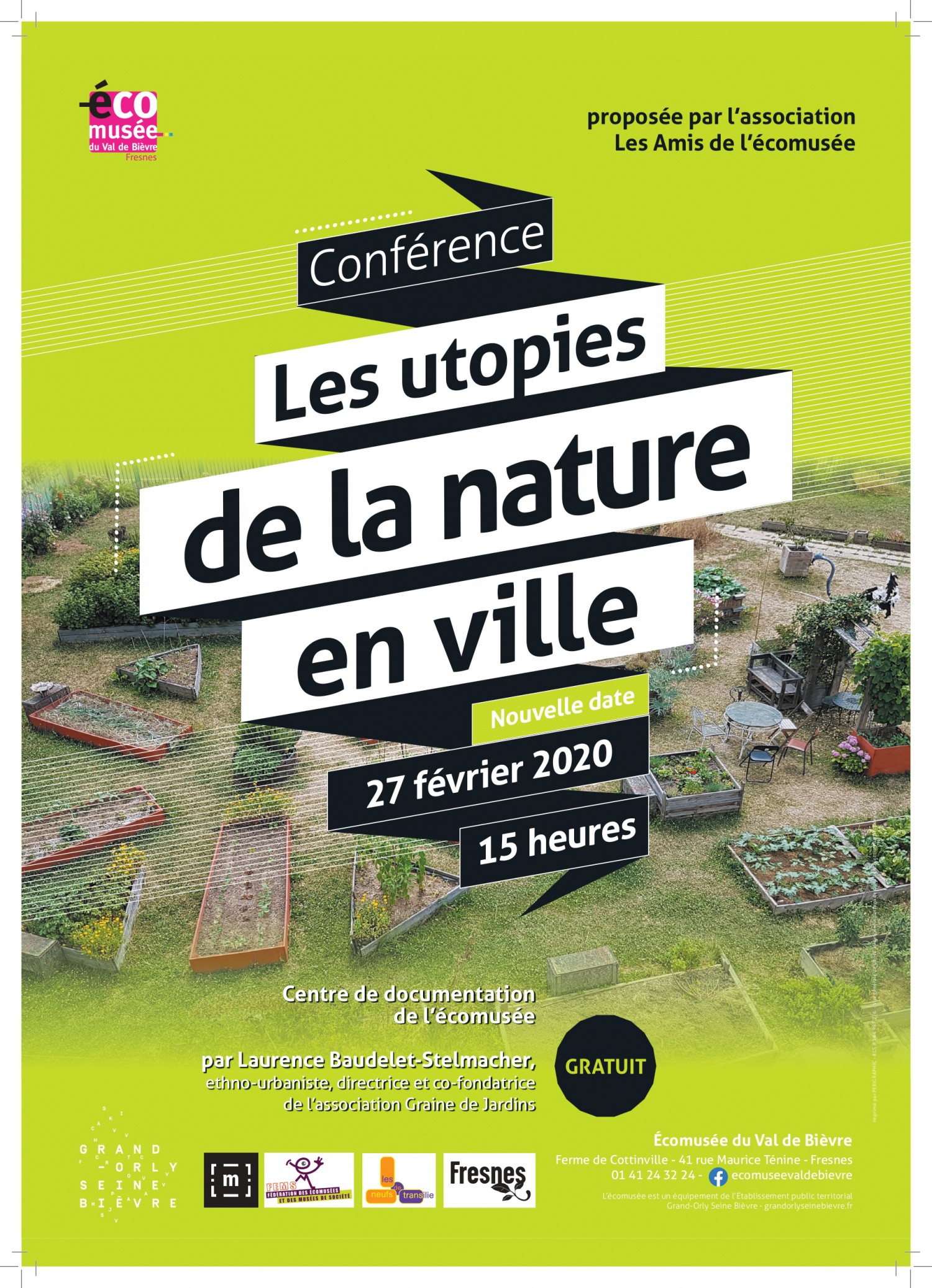 Conférences "Les utopies de la nature en ville"...