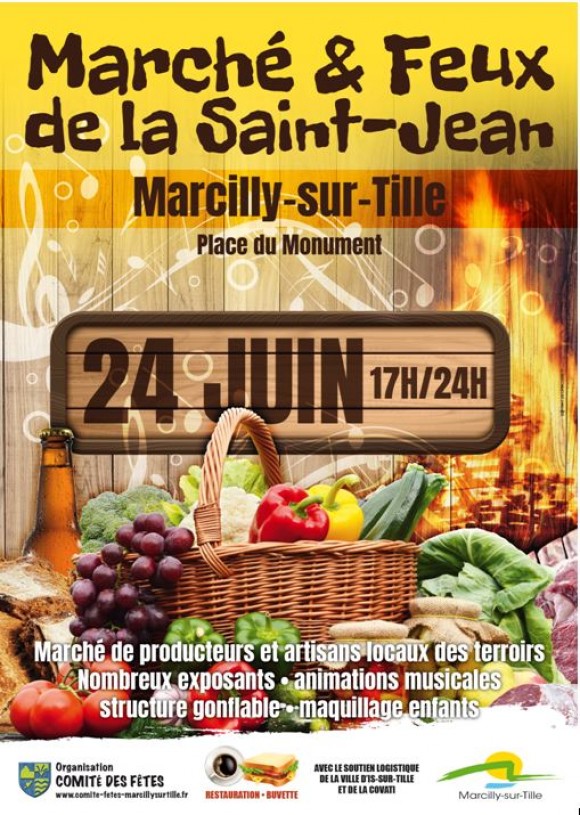 Marché et feux de la Saint Jean
