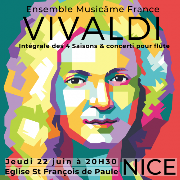 Concert à Nice 100% Vivaldi : Intégrale des 4 Saisons & Concerti pour flûte