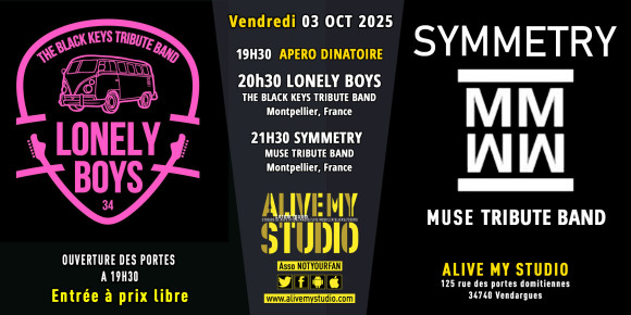 Lonely boys+ Symmetry - Soirée Tribute Band 