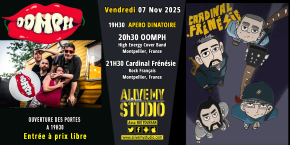 Oomph + Cardinal Frénésie - Soirée Notyourlive