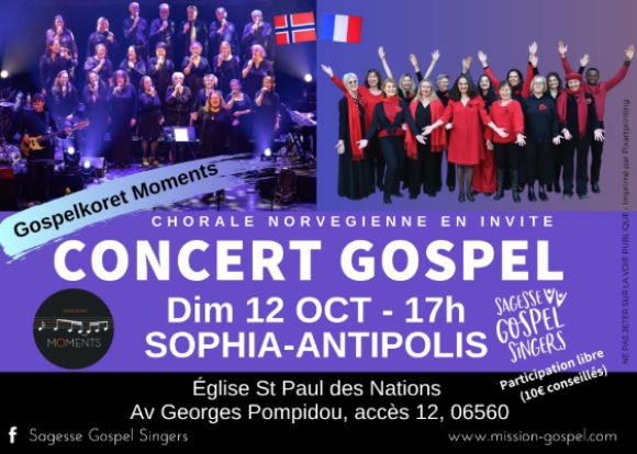 Concert Gospel 12 octobre 2025