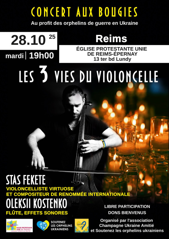 EXCEPTIONNEL CONCERT AUX BOUGIES Les 3 vies du violoncelle de Stas Fekete
