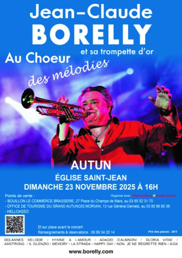 Jean-Claude BORELLY et sa trompette d'Or, au Choeur des mélodies.