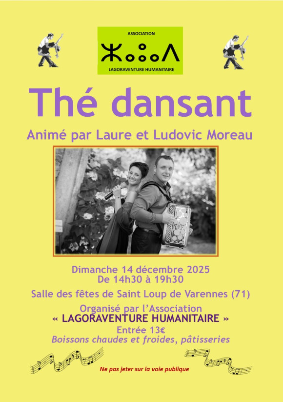 THE DANSANT DE L'ASSOCIATION LAGORAVENTURE-HUMANITAIRE