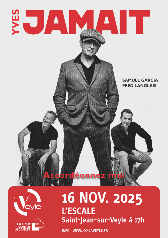« Accordéonnez-moi » le nouveau concert d’Yves Jamait de passage dans l’Ain !
