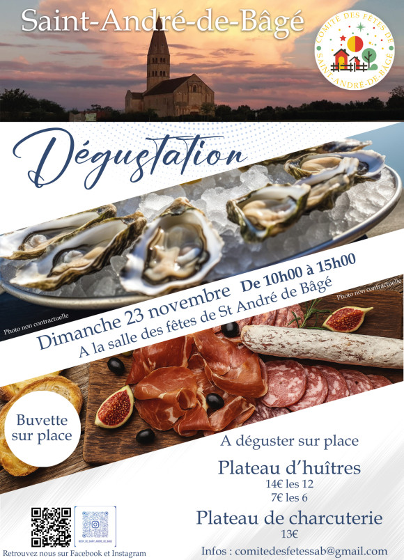 Dégustation d'huîtres et de charcuterie