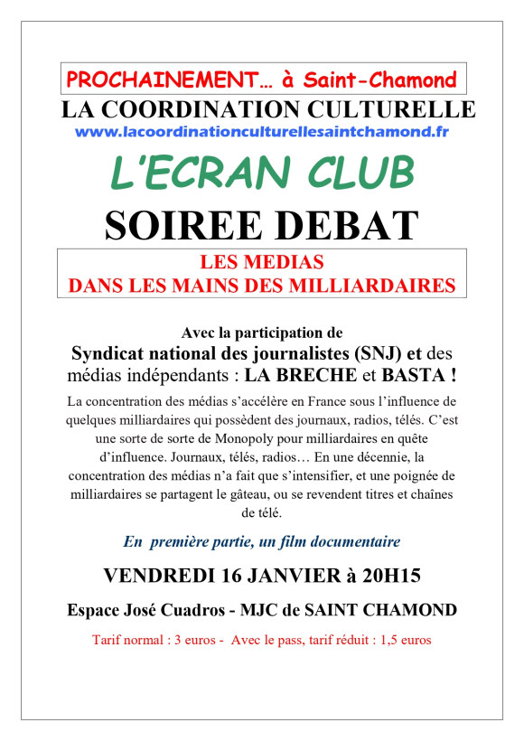 Les médias dans les mains des milliardaires