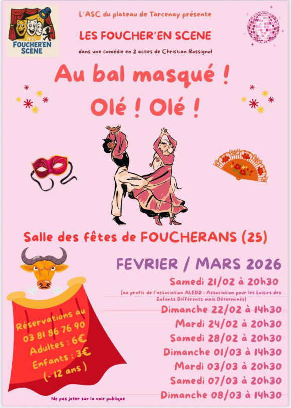 Au bal masqu&eacute; ! Ol&eacute; ! Ol&eacute; !