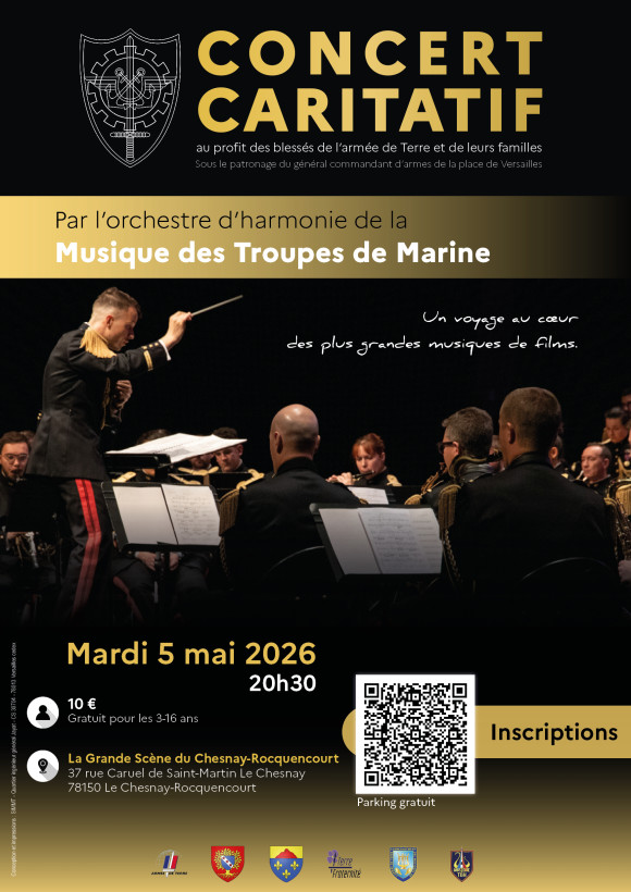 Concert caritatif – Musiques de films | Orchestre de la Musique des Troupes de Marine