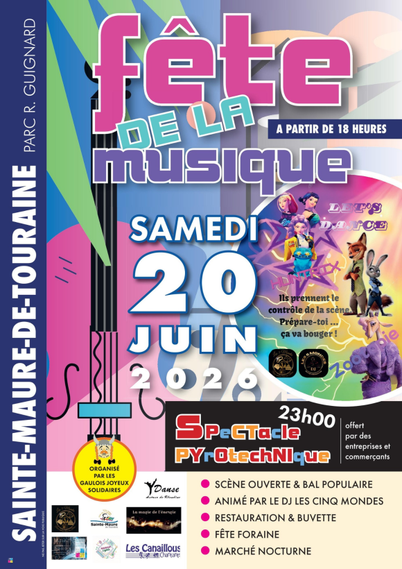 Fête de la musique, Marché nocturne, et feux d artifice