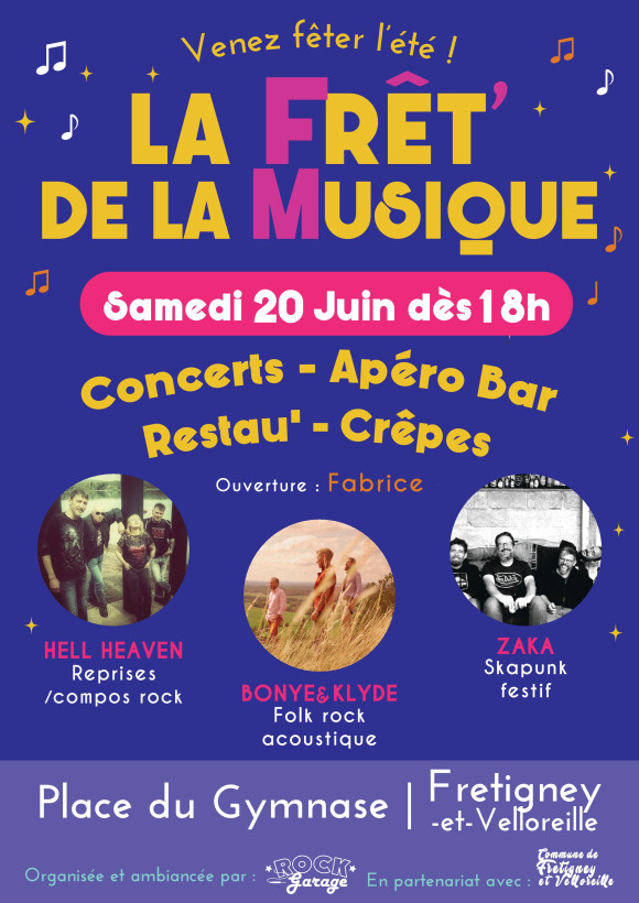 Frêt' de la Musique - Fretigney (70) - 20 juin à partir de 18H