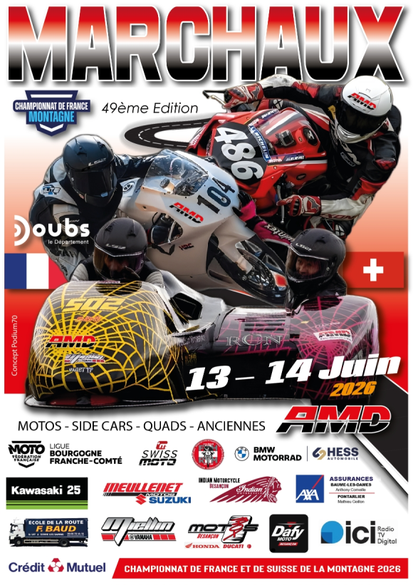 course de cote motocycliste de Marchaux
