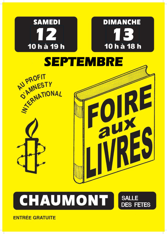Foire aux livres au profit d'Amnesty International 