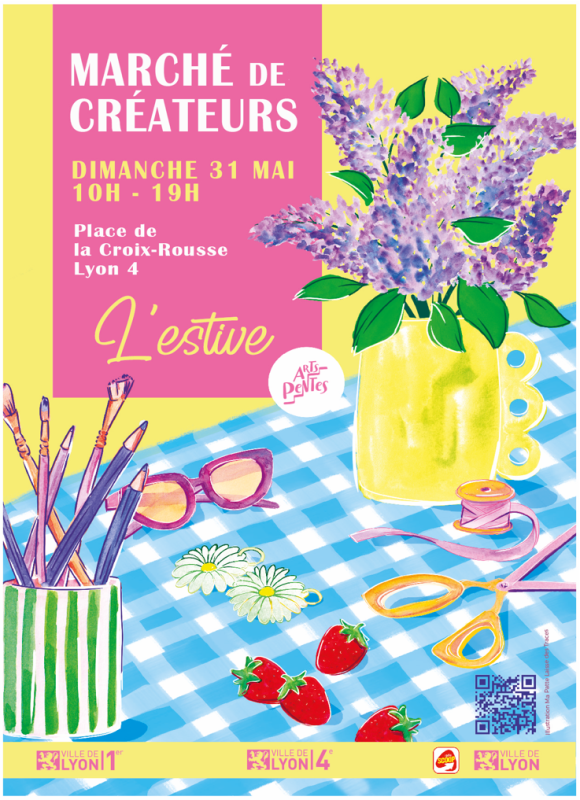 March&eacute; de cr&eacute;ateurs lyonnais L'Estive - Association Arts Pentes