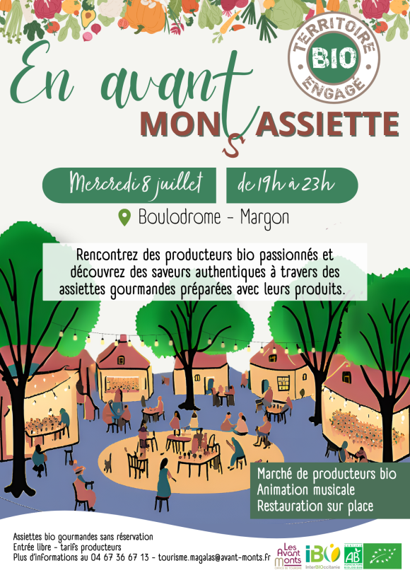 March&eacute; de producteurs Territoire BIO Engag&eacute; - En Avant-Monts Assiette