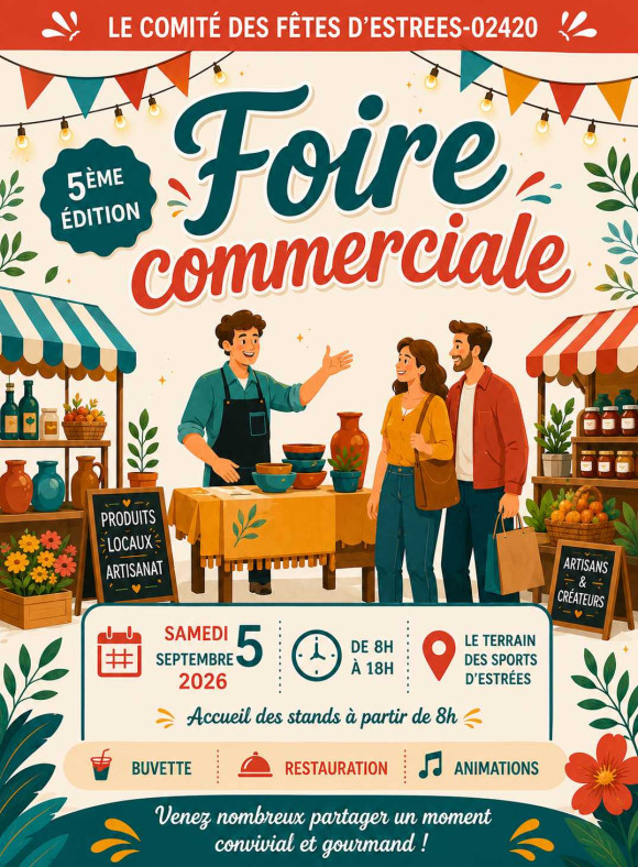 FOIRE COMMERCIALE ESTREES 02420