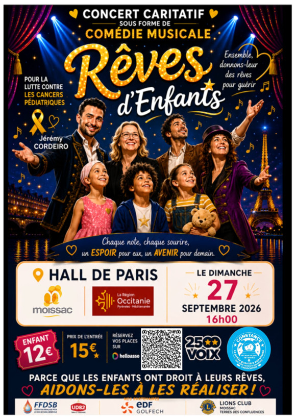Com&eacute;die musicale R&ecirc;ves d'enfants