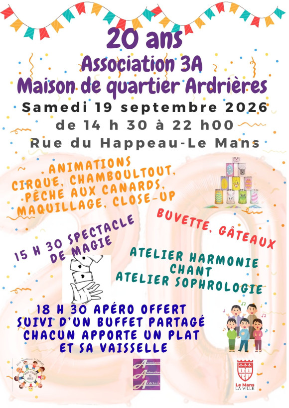 20 ans 3A et Maison de quartier des Ardrières