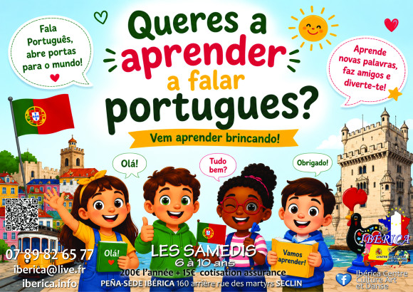 Cours de Portugais pour enfants Ibérica Seclin Lille Hauts de France