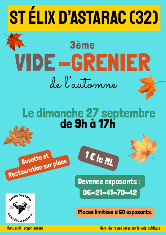 3ème Vide-greniers d'automne