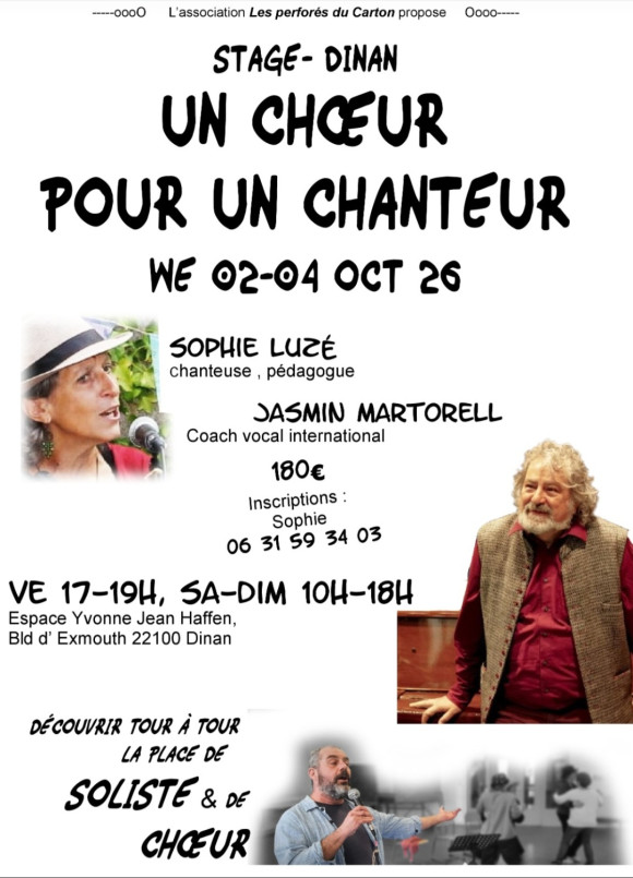 Stage un chœur pour un chanteur